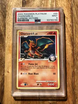 2009 POKEMON PLATINUM SUPREME VICTORS #20 CHARIZARD G PSA 9 - Image 1