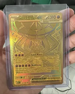 Pokemon Gold Mega Zygarde EX Mega Hyper Rare 124/088 Near Mint Perfect Order - Image 1