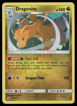 Dragonite 119/181 Holo Rare Team Up Pokemon NM/M - Image 1
