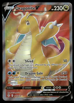Dragonite V 191/203 Ultra Rare Evolving Skies Pokemon Holo NM/M - Image 1