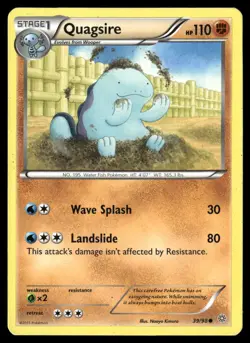 Quagsire 39/98 Common Ancient Origins Pokemon LP - Image 1
