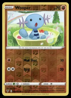 Wooper 083/185 Common Vivid Voltage Pokemon Reverse Holo NM/M - Image 1
