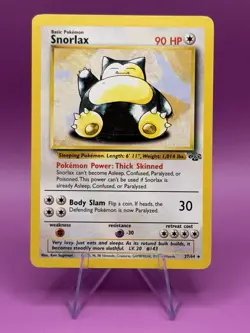1999 Pokemon Jungle Snorlax 27/64 Rare Non-Holo Unlimited - Image 1