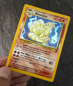 Pokemon TCG Ninetales 13/130 Base Set 2 Holo Rare English 1999 - Image 1