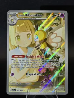 Lillie's Ribombee 164/159 Illustration Rare SV09: Journey Together Pokemon TCG - Image 1