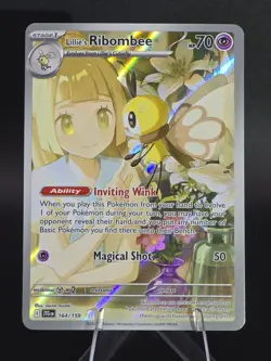 Lillie's Ribombee 164/159 Illustration Rare SV09: Journey Together Pokemon TCG - Image 2