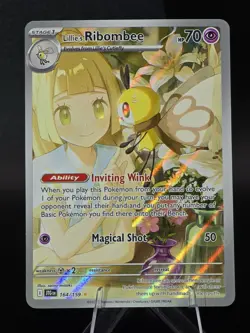 Lillie's Ribombee 164/159 Illustration Rare SV09: Journey Together Pokemon TCG - Image 4