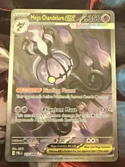 Pokemon Mega Chandelure EX PBL 115/084 Ultra Rare Holo English - Image 3