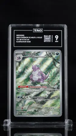 Nidoking 174/165 Illustration Rare 151 Pokemon Tag 9 Mint - Image 1