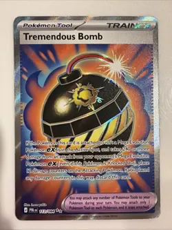 Tremendous Bomb 113/084 Full Art Ultra Rare Pokemon ME05 Pitch Black NM Mint - Image 1