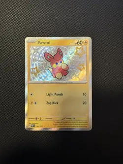 Pawmi 142/091 Paldean Fates Holo Shiny Rare Pokemon English NM - Image 1