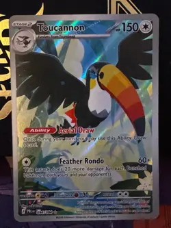 Toucannon 094/084 Illustration Rare Pitch Black Pokemon Holo Near Mint - Image 1