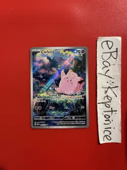 Pokemon TCG ENGLISH Clefairy 094/088 Illustration Rare IR Perfect Order Art Full - Image 1