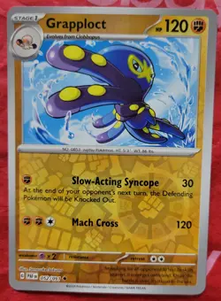 Pokemon SV: Paldean Fates - Grapploct 52/091 Uncommon Reverse Holo Near Mint - Image 1
