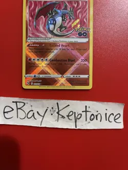Pokemon TCG English Radiant Charizard Pokemon GO 011/078 SWSH Shiny Holo Foil - Image 3