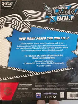 Black Bolt & White Flare Binder Collection - New And Sealed Pokemon TCG Bbwf - Image 4