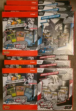 Pokemon Black Bolt White Flare Binder and Poster Collection - Image 1