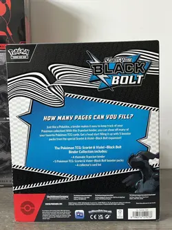 Pokemon TCG Scarlet & Violet—Black Bolt Binder Collection Box 🔥In Hand | SEALED - Image 2