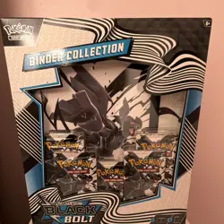 Pokemon TCG Scarlet & Violet—Black Bolt Binder Collection Box 5 Packs English - Image 1
