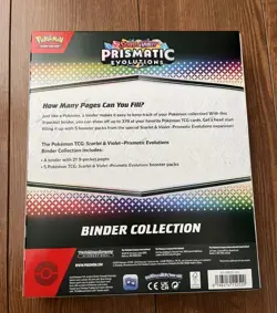 Pokemon TCG Scarlet & Violet Prismatic Evolutions Binder Collection Box Sealed - Image 2