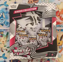 Pokemon TCG Scarlet & Violet White Flare Binder Collection Box Reshiram - Image 1