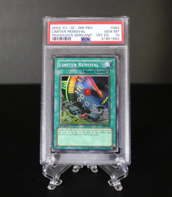 Yu-Gi-Oh Limiter Removal Holo 1st Edition PSA 10 Pharaoh’s Servant PSV-064 - Image 1