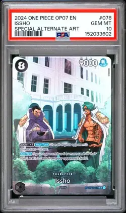 Issho 2024 One Piece EN OP07 500 Years Special Alternate Art SP OP03-078 PSA 10 - Image 1