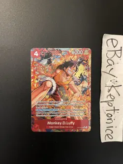 One Piece TCG Monkey D Luffy OP16-015 Alternate ALT ART The Time Of Battle SR - Image 1