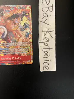One Piece TCG Monkey D Luffy OP16-015 Alternate ALT ART The Time Of Battle SR - Image 3