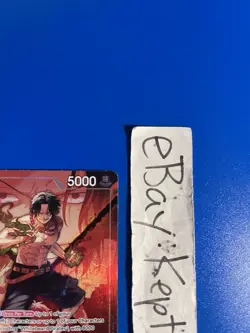 One Piece TCG Portgas D Ace OP16-001 Alternate ALT ART The Time Of Battle L - Image 2
