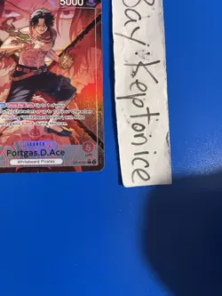 One Piece TCG Portgas D Ace OP16-001 Alternate ALT ART The Time Of Battle L - Image 3