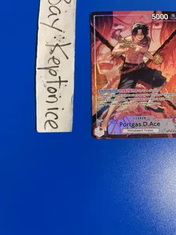 One Piece TCG Portgas D Ace OP16-001 Alternate ALT ART The Time Of Battle L - Image 5