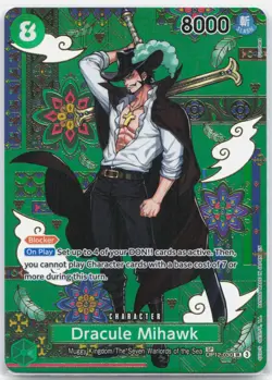 Dracule Mihawk SP - OP12-030 The Azure Sea's Seven SR One Piece - NM/MINT - Image 1