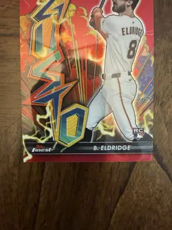 2026 Topps Finest Baseball Bryce Eldridge RC Gusto #G-5 Red Refractor #3/5 - Image 4