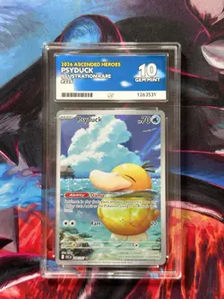 Psyduck Illustration Rare 226/217 Ascended Heroes Ace 10 Perfect Subgrades - Image 1