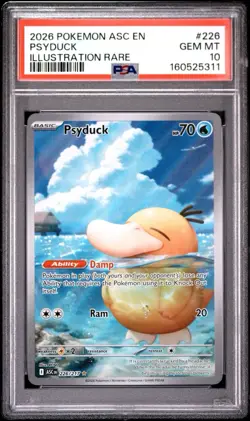 Pokemon PSA 10 Psyduck 226/217 Special Illustration Rare Ascended Heroes Rarity - Image 1