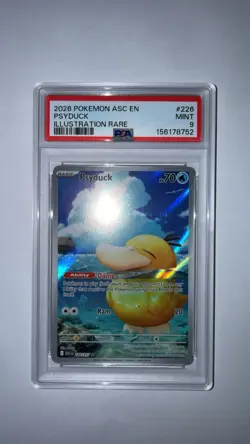 Pokemon Ascended Heroes Psyduck Illustration Rare #226/217 PSA 9 - Image 2