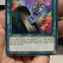 Toon Bookmark BLCR-EN067 SECRET RARE 1st Edition NM FREE SHIPPING! +Bonus Cards! - Image 5