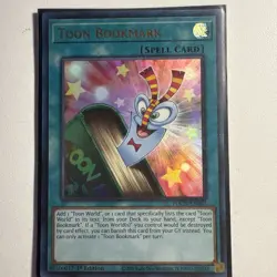 Toon Bookmark TOCH-EN003 Ultra Rare UNL Edition YuGiOh Card NM - Image 1