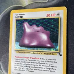 Pokemon TCG Ditto Fossil Holo Card 3/62 - LP/MP Condition - Image 4