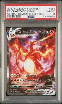 Pokemon TCG: Charizard VMAX SWSH261 SWSH: Sword & Shield Promo Cards Holo PSA 8 - Image 1