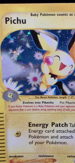 Pokemon Pichu TCG Expedition Card 22/165 Holo Rare Look At All PICS - Image 4
