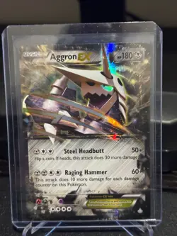 Aggron EX - 93/160 - Pokemon Primal Clash XY Ultra Rare Card LP - Image 1