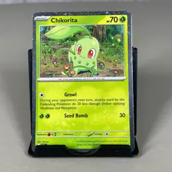 Chikorita (Cosmos Holo) 008/217 Common Miscellaneous Cards & Products Pokemon NM - Image 1