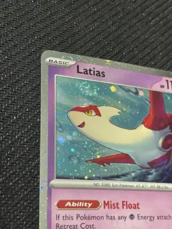 Latias 139 | NM | Cosmos | Swirl | SVPen | Black Star Promo | English Pokemon - Image 1