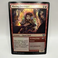Blazing Firesinger Secrets of Strixhaven Foil 0109 - Image 1