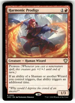 Harmonic Prodigy 123 Commander: Secrets of Strixhaven Magic: The Gathering NM - Image 1