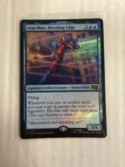 Iron Man, Bleeding Edge NM FOIL MTG! Marvel Super Heroes - Image 1