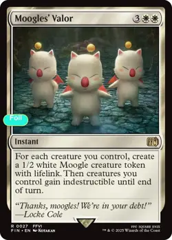 Moogles' Valor - Foil - FIN - 27 NM/LP - Image 1