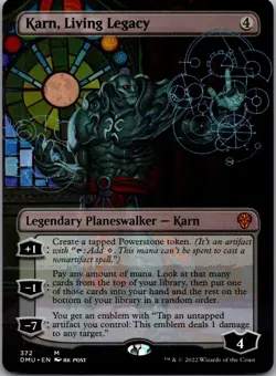 Karn, Living Legacy (Borderless) 372 Dominaria United Magic: The Gathering LP - Image 1